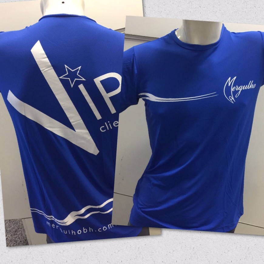 CAMISA CLIENTE VIP AZUL ACADEMIA MERGULHO BH BARREIRO 12 JUNHO 2017