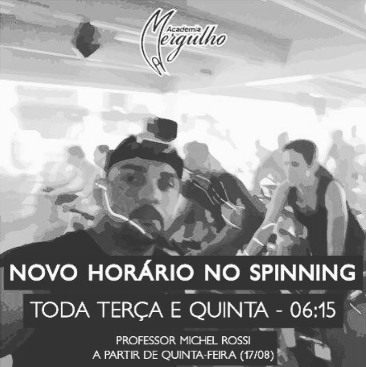 NOVA AULA SPINNING INDOOR CYCLING 06 E 15 TER E QUI ACADEMIA MERGULHO BH BARREIRO AGOSTO 2017