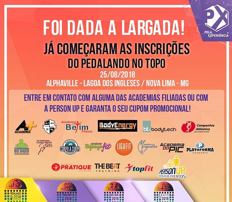 PEDALANDO NO TOPO 2018 PNT ACADEMIA MERGULHO JUNHO 2018