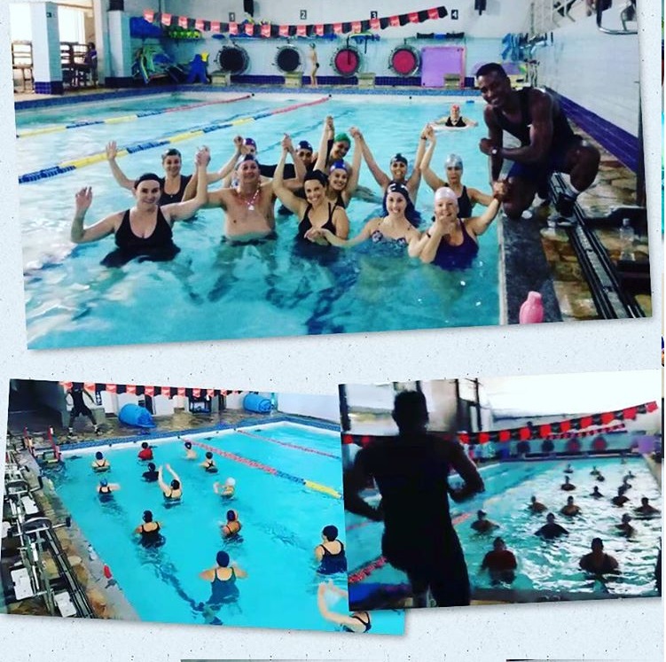 AQUA ZUMBA GINASTICA ACADEMIA MERGULHO BH BARREIRO SETEMBRO 2018